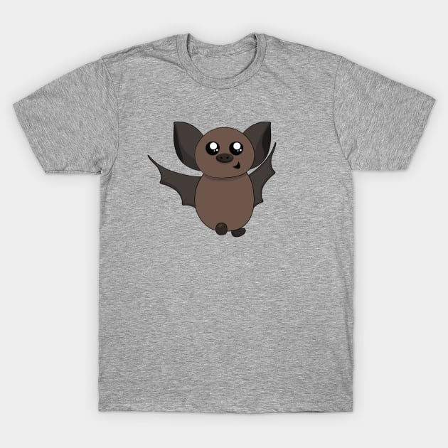 Cute Bat Cartoon T-Shirt by PandLCreations